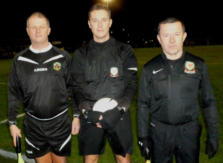 Match officials: Teifion Cook (Referee), Garwyn Davies & Dale Parker